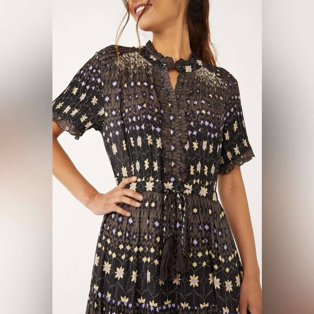 Free People cocoa combo women’s Maxi Dress - Picture 3 of 9